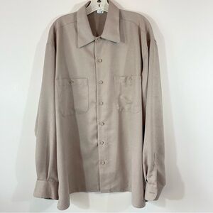 Equilibrio Men’s Suede Button Down Shirt Size XL